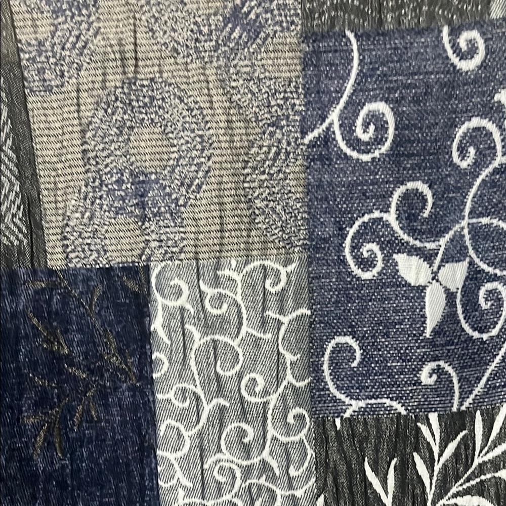 Preswick & Moore Blue Jacket Patchwork Design - image 6